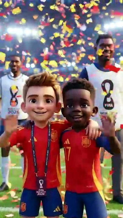 A Heartwarming Victory Celebration ❤️ Lamine Yamal's Younger Brother & Friend | AI Fan Story ⚽