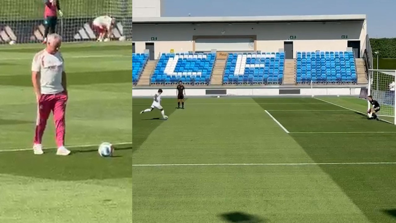 Así ha sido el entrenamiento entre Real Madrid y Alcorcón: Mourinho se 'estrena' con un 1-0 y Güler falla un penalti