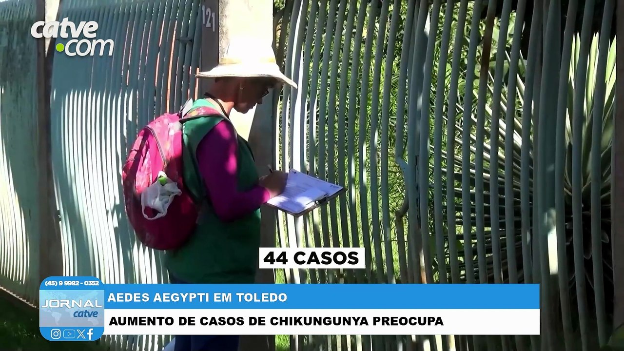 Saúde intensifica combate após aumento de casos de chikungunya em Toledo