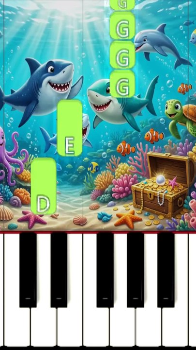 Baby Shark - Easy Piano Tutorial