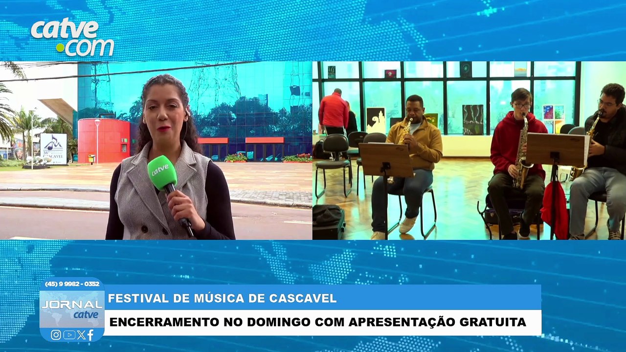 Festival de Música de Cascavel chega ao fim com show gratuito neste domingo (26)
