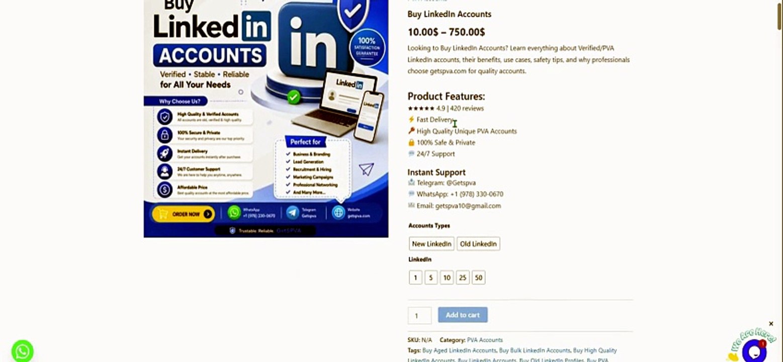 Top 1.5 sites to buy LinkedIn Account Safely in 2026