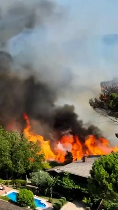 Las últimas imágenes de los incendios en Madrid y Ávila