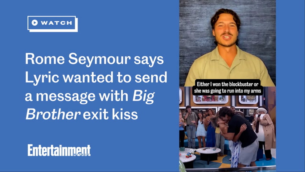 Rome Seymour says Lyric wanted to send a message with 'Big Brother' exit kiss