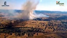Confinado Retamar por un incendio en Brazatortas