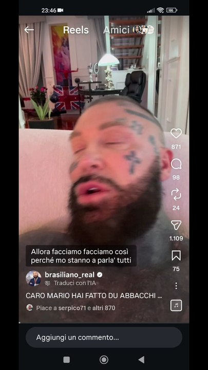 Brasiliano real story caro Mario hai fatto un'abbacchio