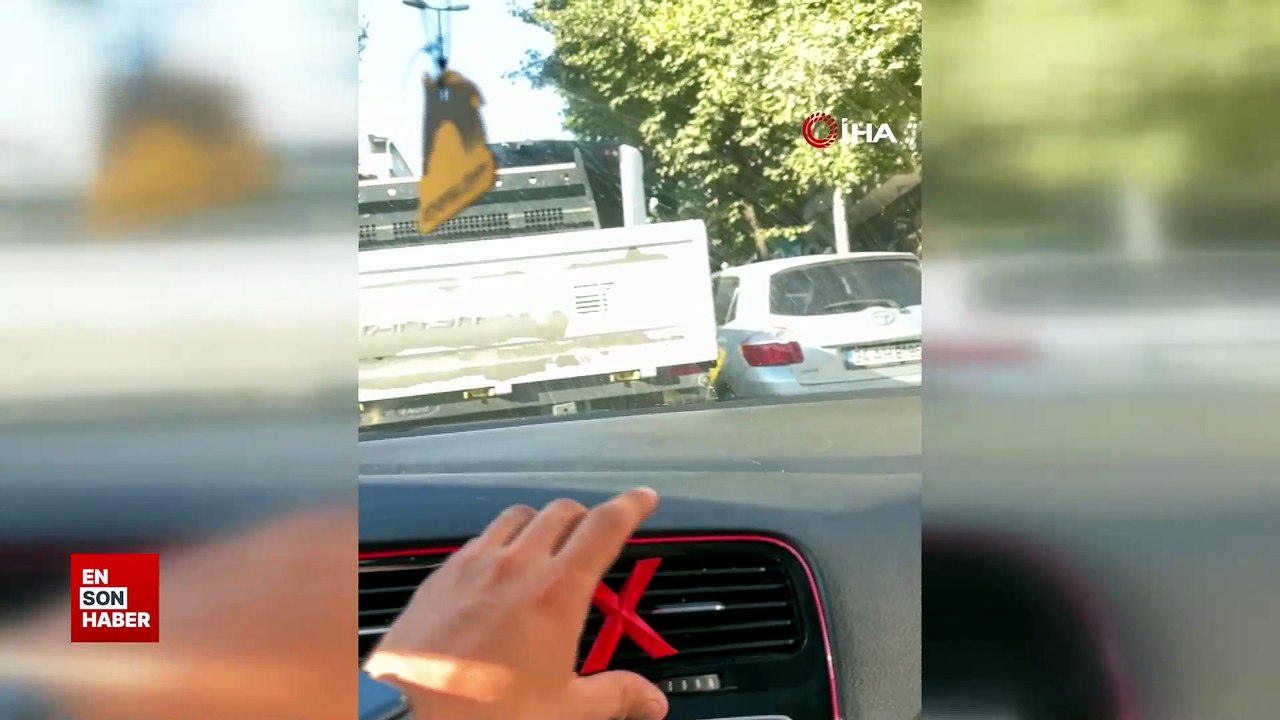 İstanbul'da trafik tartışması kameraya yansıdı
