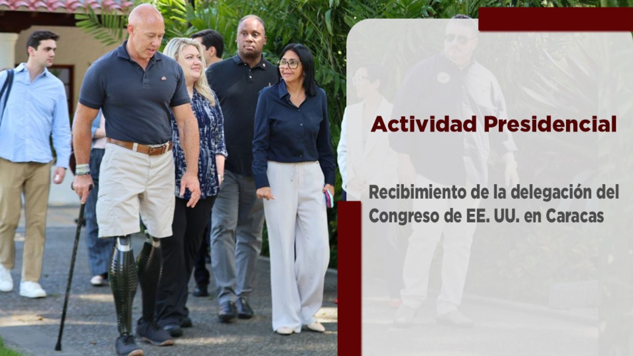 Presidenta Delcy Rodríguez recibe en Caracas a delegación del Congreso de EE. UU.