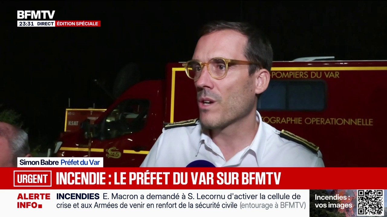 Incendie dans le Var: "Le feu est toujours actif", détaille le préfet du département