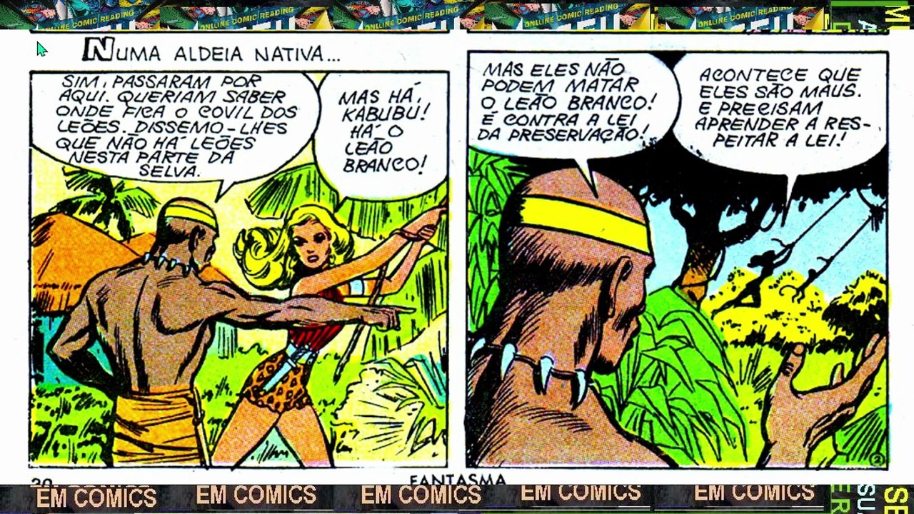 LORNA A RAINHA DA SELVA EM O PERIGO CAMINHA