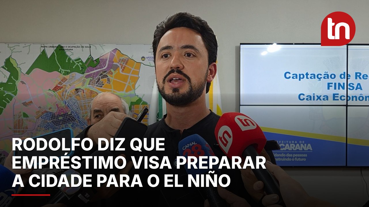 Rodolfo diz que empréstimo visa preparar a cidade para o El Niño