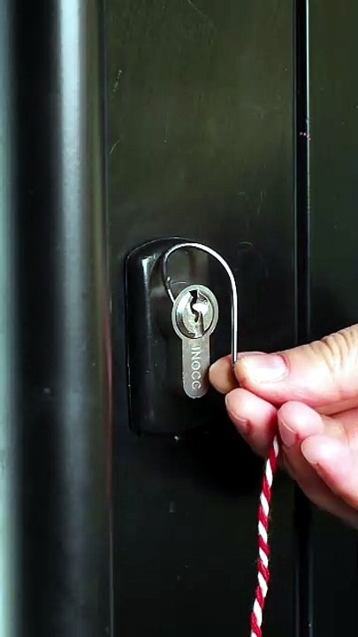 DIY emergency key removal technique🔑🎣