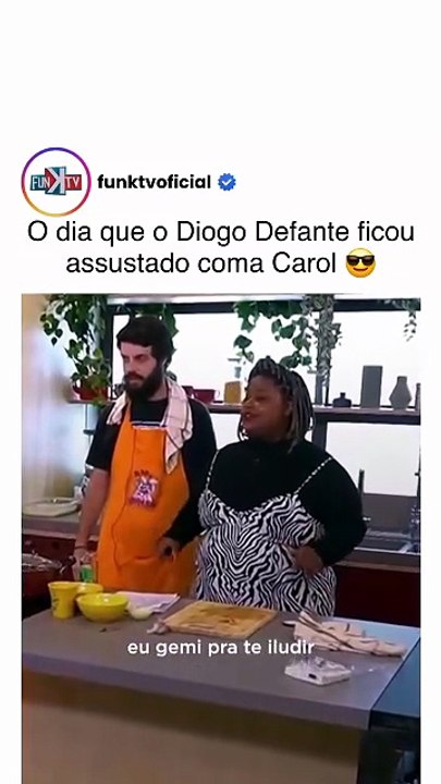O dia que o Diogo Defane ficou assustado com a Carol