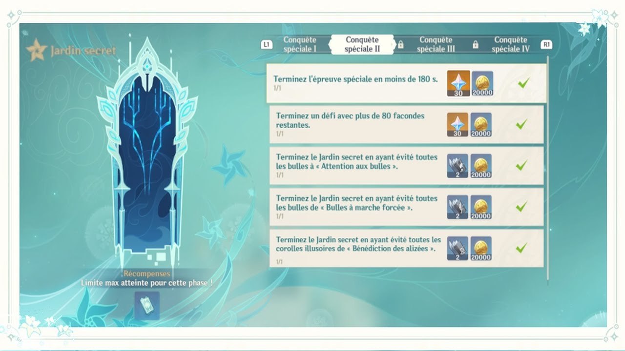 Genshin Impact FR | Jardin Secret - Conquête spécial II