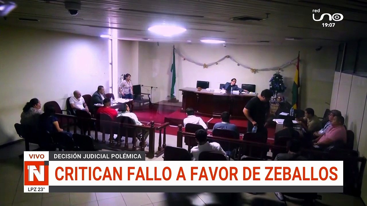 critican fallo a favor de ex juez Zeballos