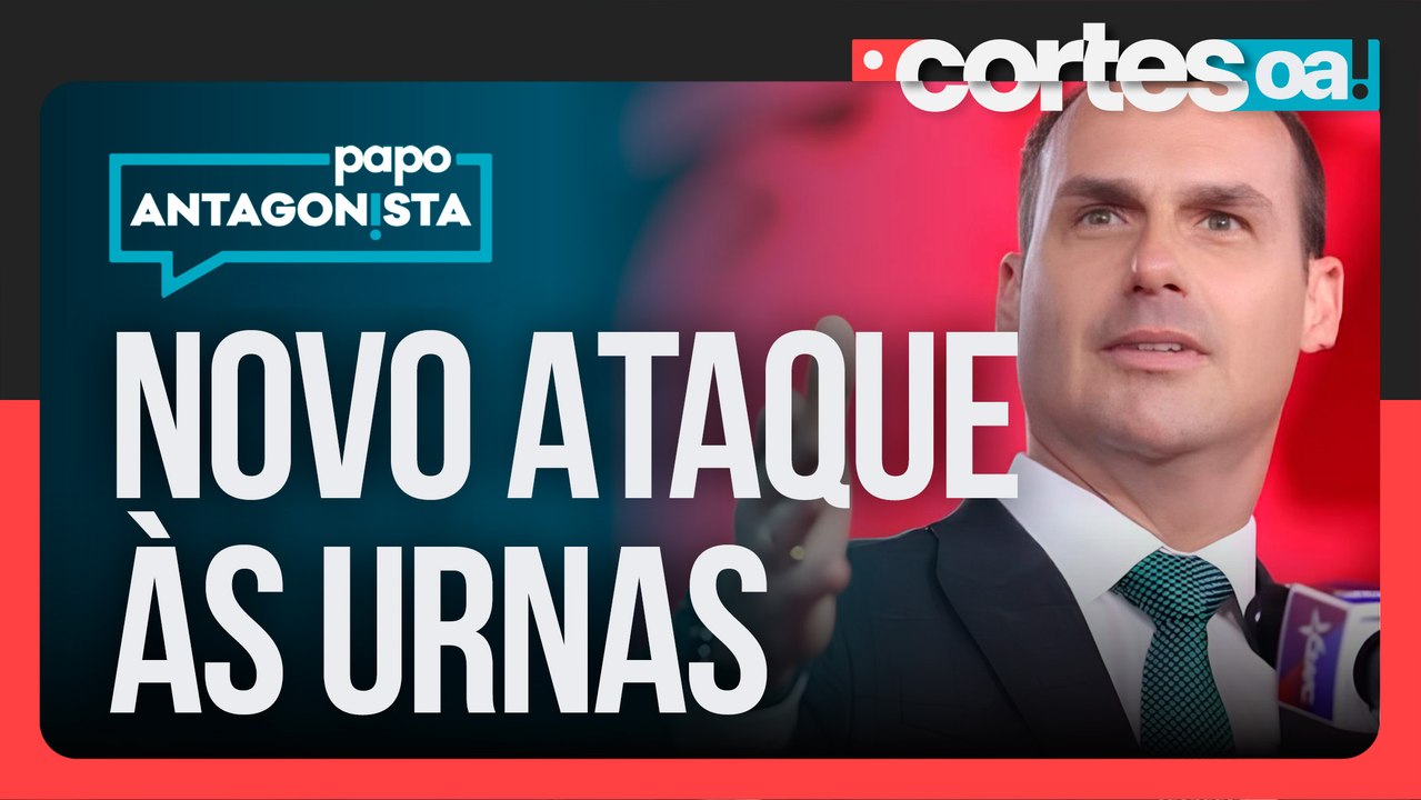 Eduardo Bolsonaro faz transmissão com argentino e volta a questionar o sistema eleitoral