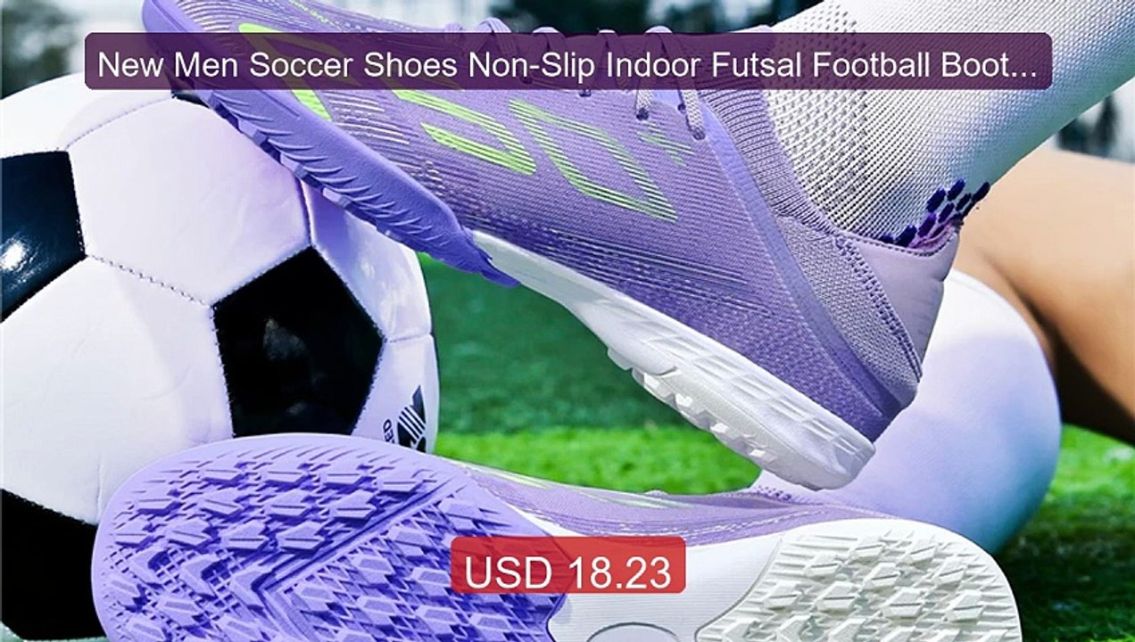 New Men Soccer Shoes Non-Slip Indoor Futsal Football Boots Mat... -- Hot Deal 2026 | Limited Offer!