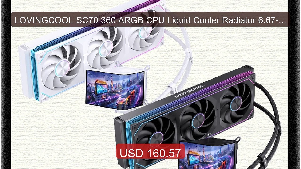 LOVINGCOOL SC70 360 ARGB CPU Liquid Cooler Radiator 6.67-Inch Naked... -- Top Rated 2026 | Buy Now!