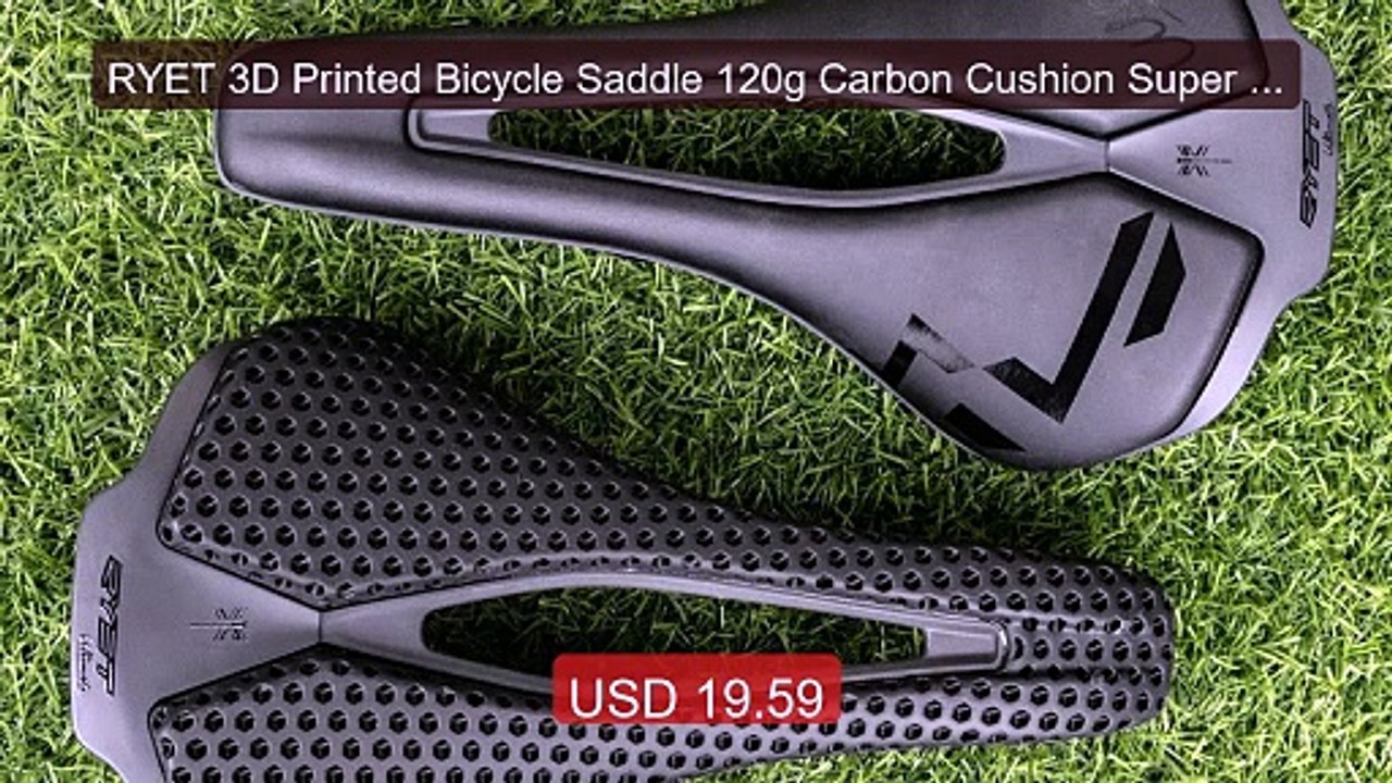 RYET 3D Printed Bicycle Saddle 120g Carbon Cushion Super Light... -- Best Buy 2026 | Great Quality!