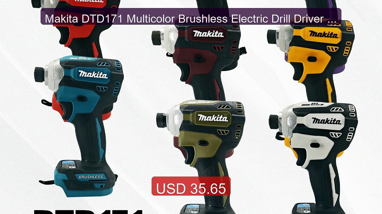 Makita DTD171 Multicolor Brushless Electric Drill Driver Compa... -- Hot Deal 2026 | Limited Offer!