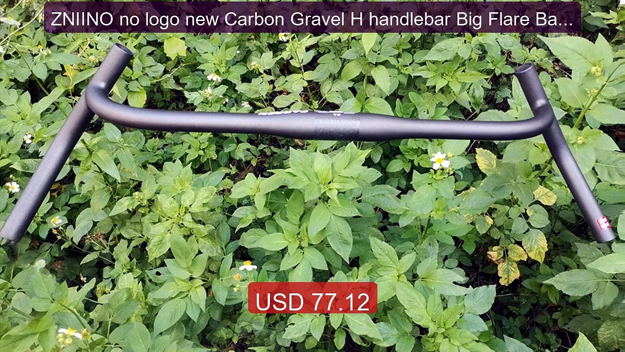ZNIINO no logo new Carbon Gravel H handlebar Big Flare Bar Cyc... -- Hot Deal 2026 | Limited Offer!