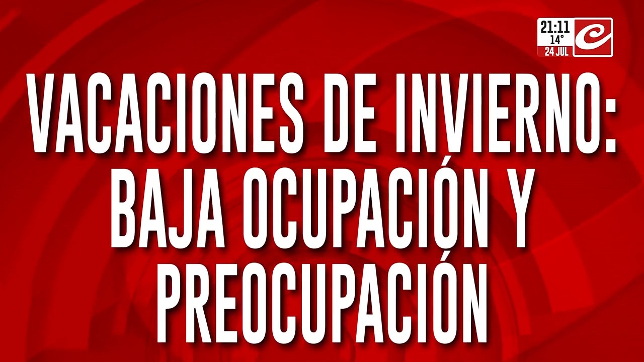 Vacaciones de invierno: baja ocupación y preocupación
