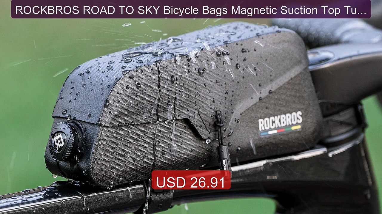 ROCKBROS ROAD TO SKY Bicycle Bags Magnetic Suction Top Tube... -- Top Pick 2026 | Unbeatable Price!