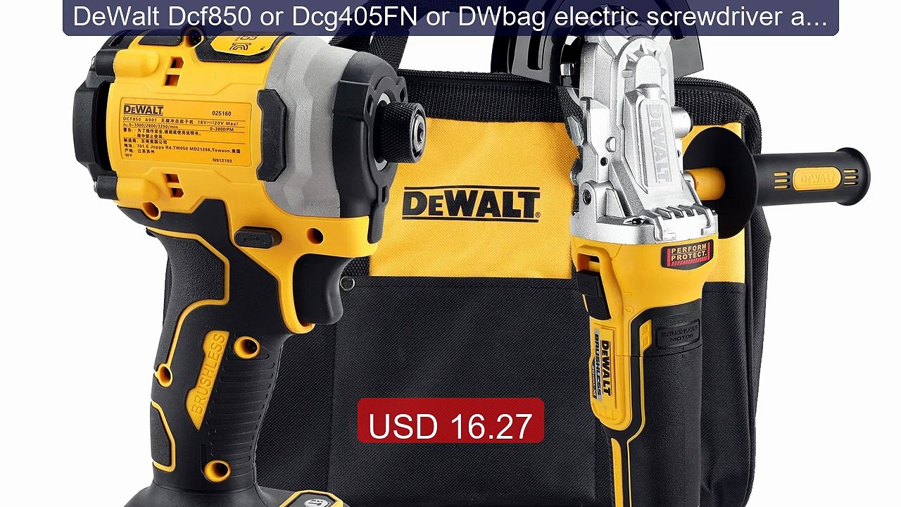 DeWalt Dcf850 or Dcg405FN or DWbag electric screwdriver ang... -- Top Pick 2026 | Unbeatable Price!