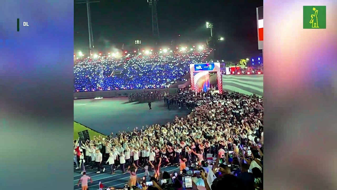 Llegada de la delegación de la República Dominicana