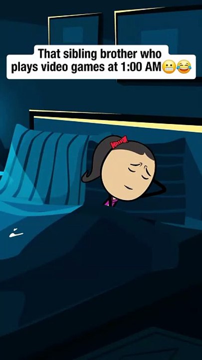 That sibling brother who plays video games at 1:00 AM😆😂| Voz Creates