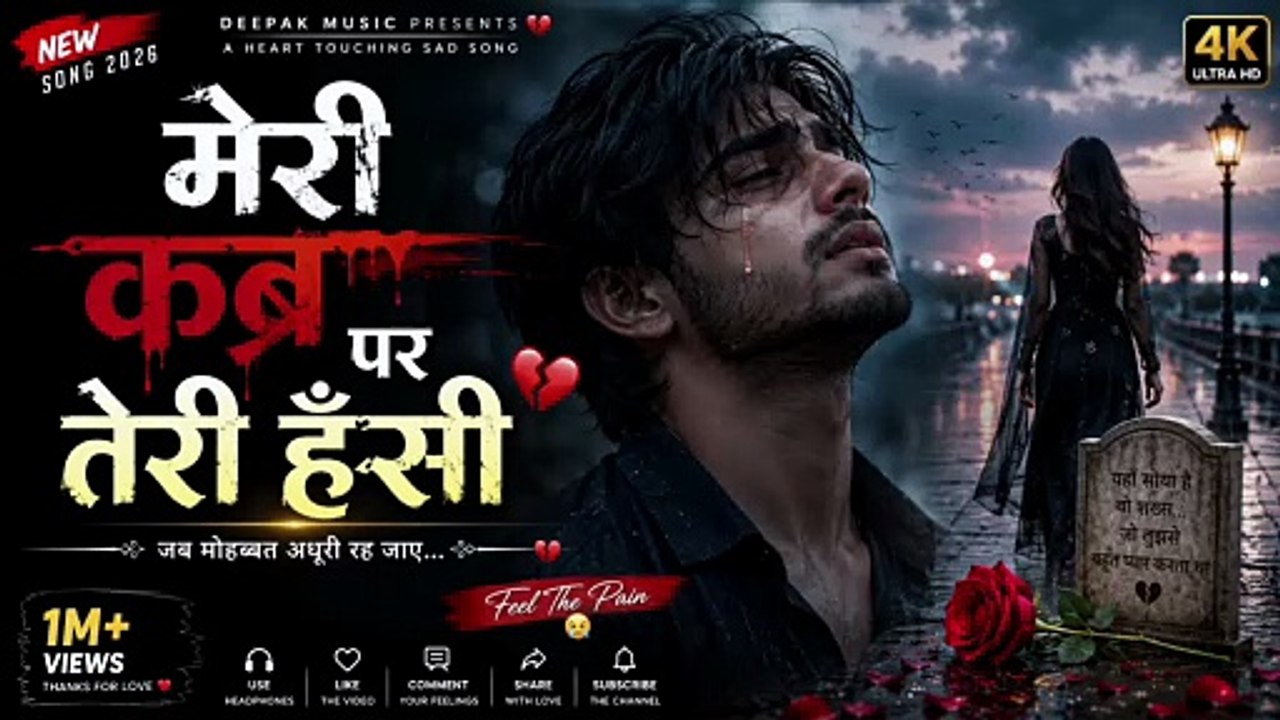🎵 मेरी कब्र पर तेरी हँसी 💔 | New Heart Touching Sad Song 2026 | Emotional Hindi Breakup Song |#real