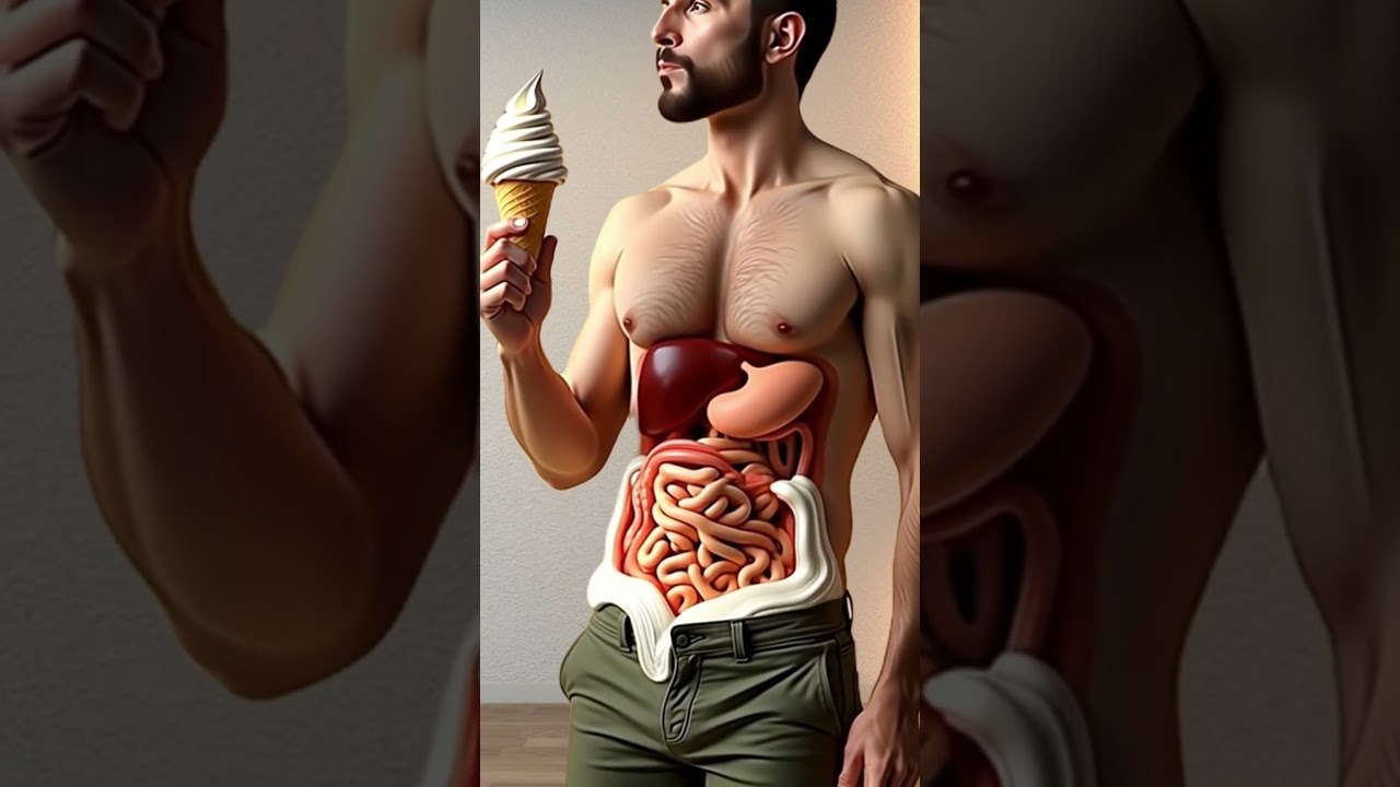 What Really Happens When You Eat Ice Cream | 3D Digestion Animation