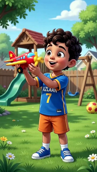 Playing with airplane