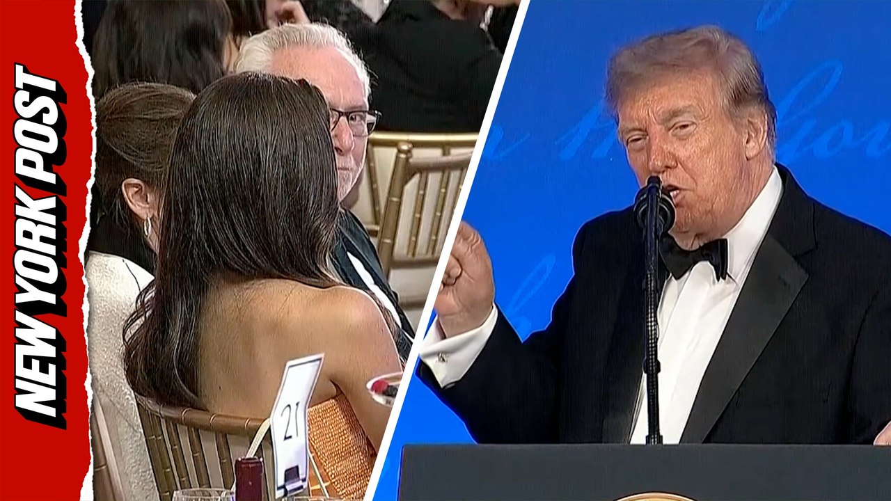Trump calls out CNN's Kaitlan Collins during WHCD speech for winning 'fake' award