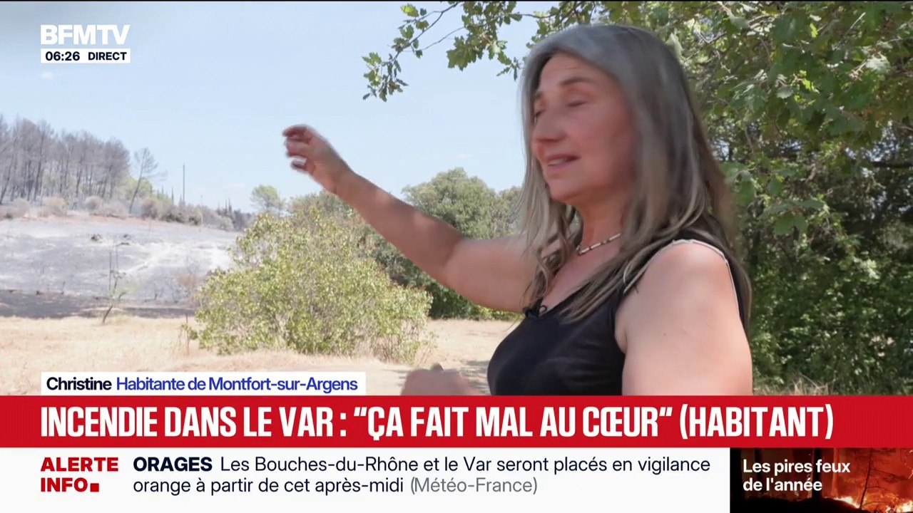 "Il n'y a plus rien, ça fait mal au cœur": dans le Var, 2.850 hectares ont brûlé et 25 maisons ont été détruites