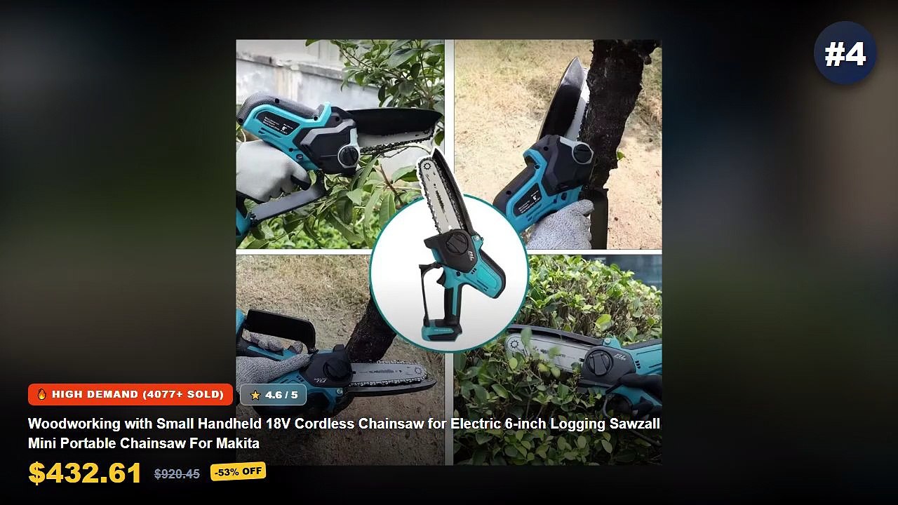 Cheap & Best Mini Chainsaw Cordless Unboxing & Review - 6" Saw Chain for Mini Chainsaw Mini Steel Chainsaw Chains Electr...
