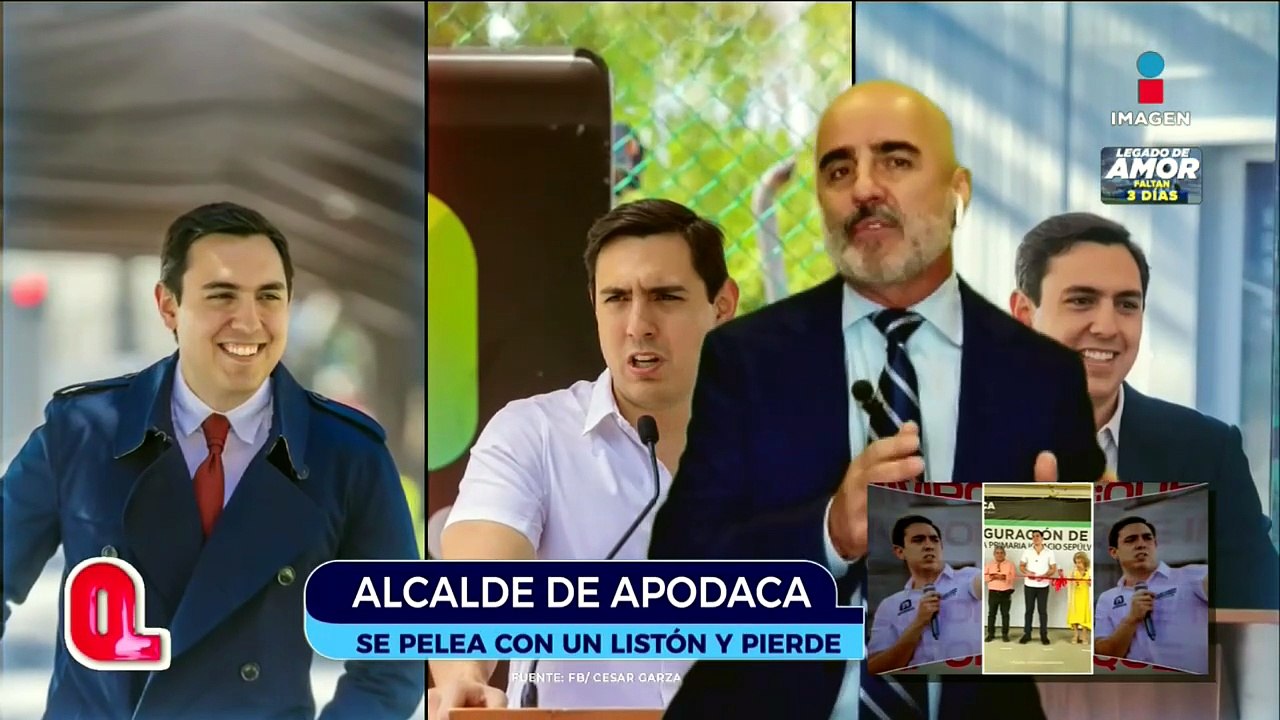 Alcalde de Apodaca se pelea con un listón | Qué Importa