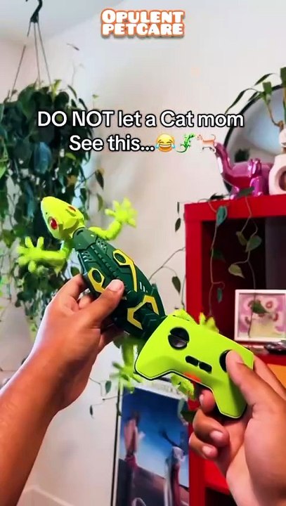 Electric RC Wall-Climbing Lizard & Chameleon Toy - Remote Control Robot Reptile for Cats