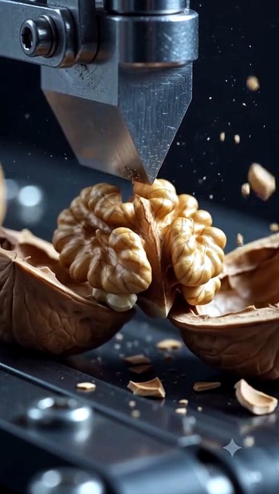 Walnuts Cracking Open in Slow Motion ASMR | Satisfying Walnut Shell Breaking in 4K | Original Sound