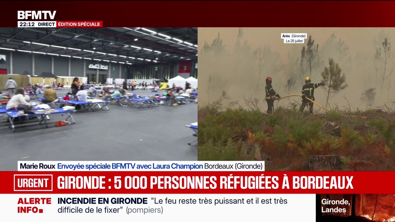 Incendie en Gironde: à Bordeaux, une organisation rigoureuse est déployée pour prendre en charge les personnes déplacées