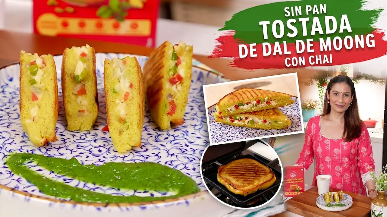 Esto es lo que los niños piden 5 días a la semana: prueba esta tostada de moong dal sin pan con chai