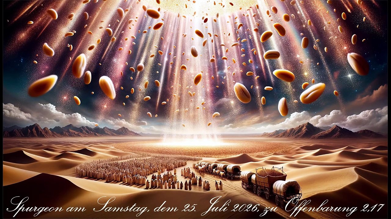 Spurgeon am Samstag, dem 25. Juli 2026, zu Offenbarung 2,17