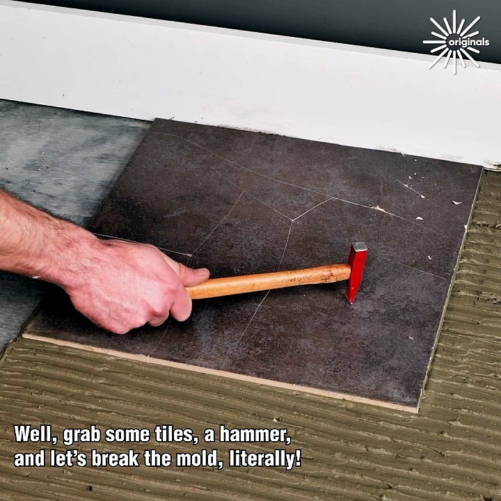 Who knew breaking tiles could look so good? 🙌