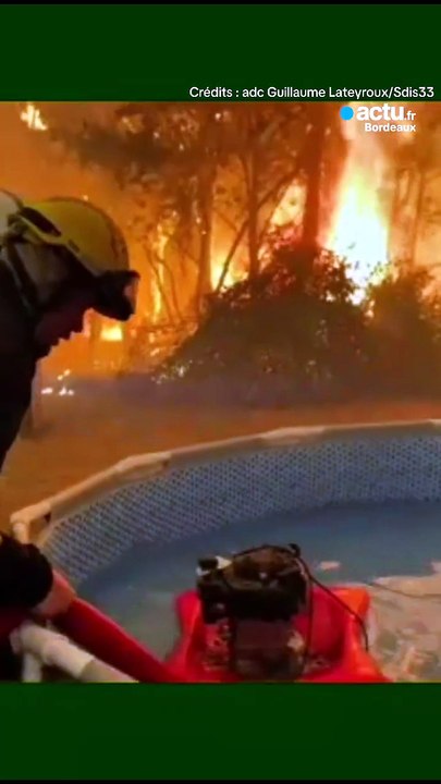 La lutte acharnée des pompiers contre l’incendie en Gironde