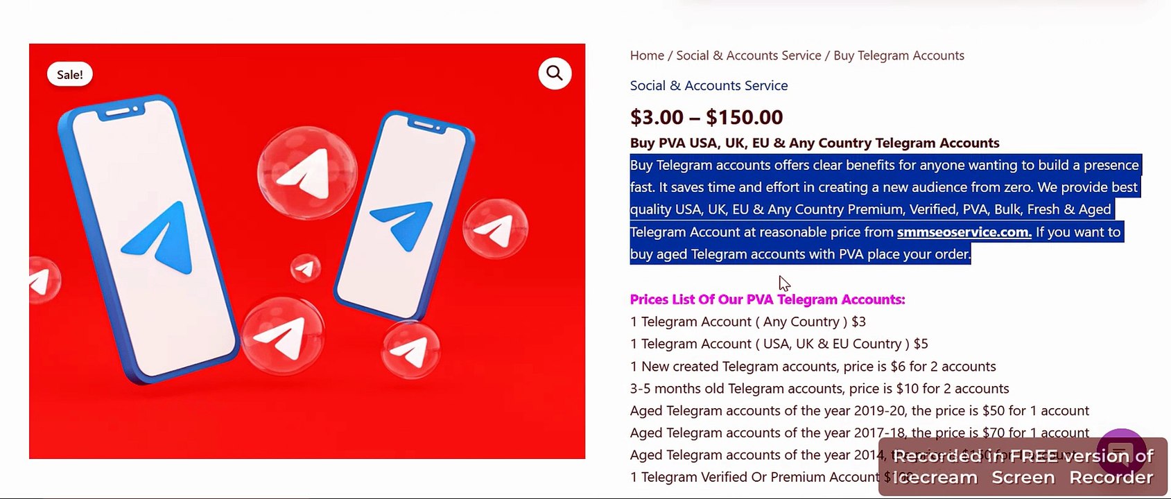 Best sites to Buy Telegram Accounts (PVA & Aged)