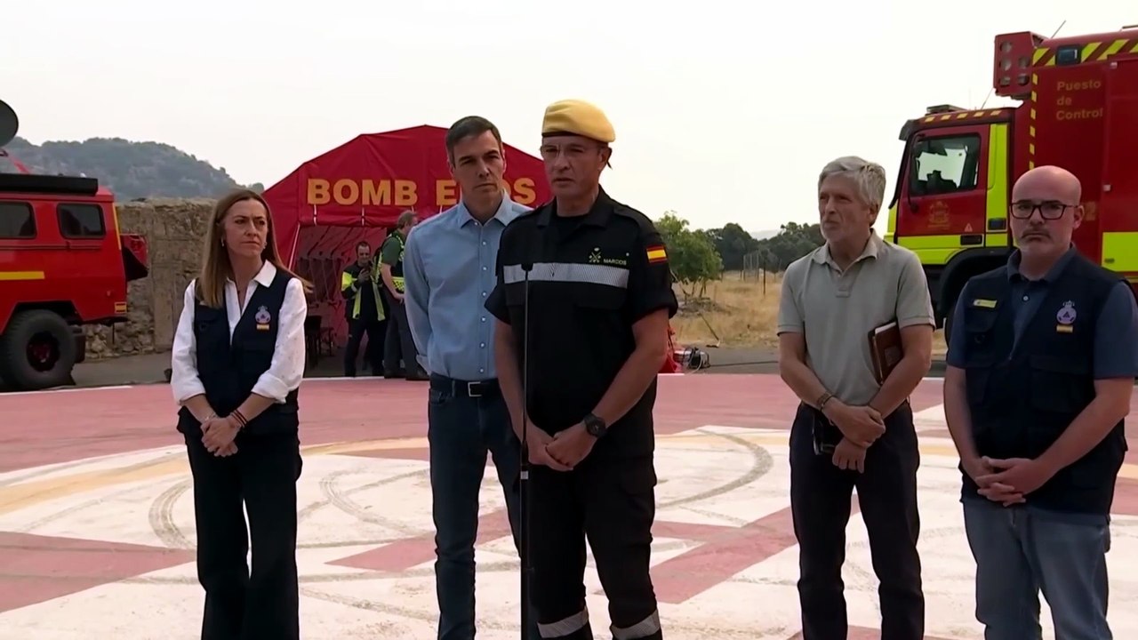 La UME trabajará en la extinción de los incendios de Madrid y Ávila como uno solo: "Queremos ganar tiempo"
