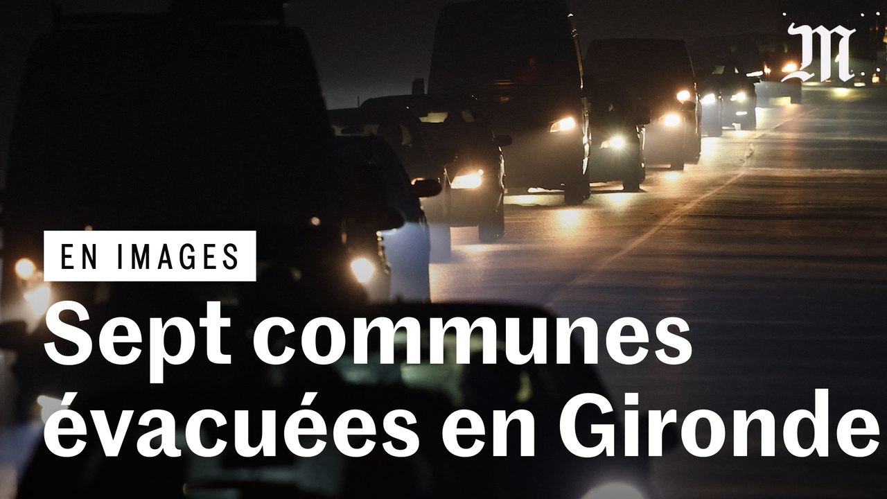 Sept communes de la Gironde évacuées de manière préventive, à cause des feux faisant rage dans la région