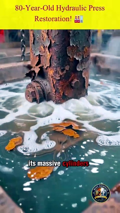 80-Year-Old Hydraulic Press Restoration! 🏭