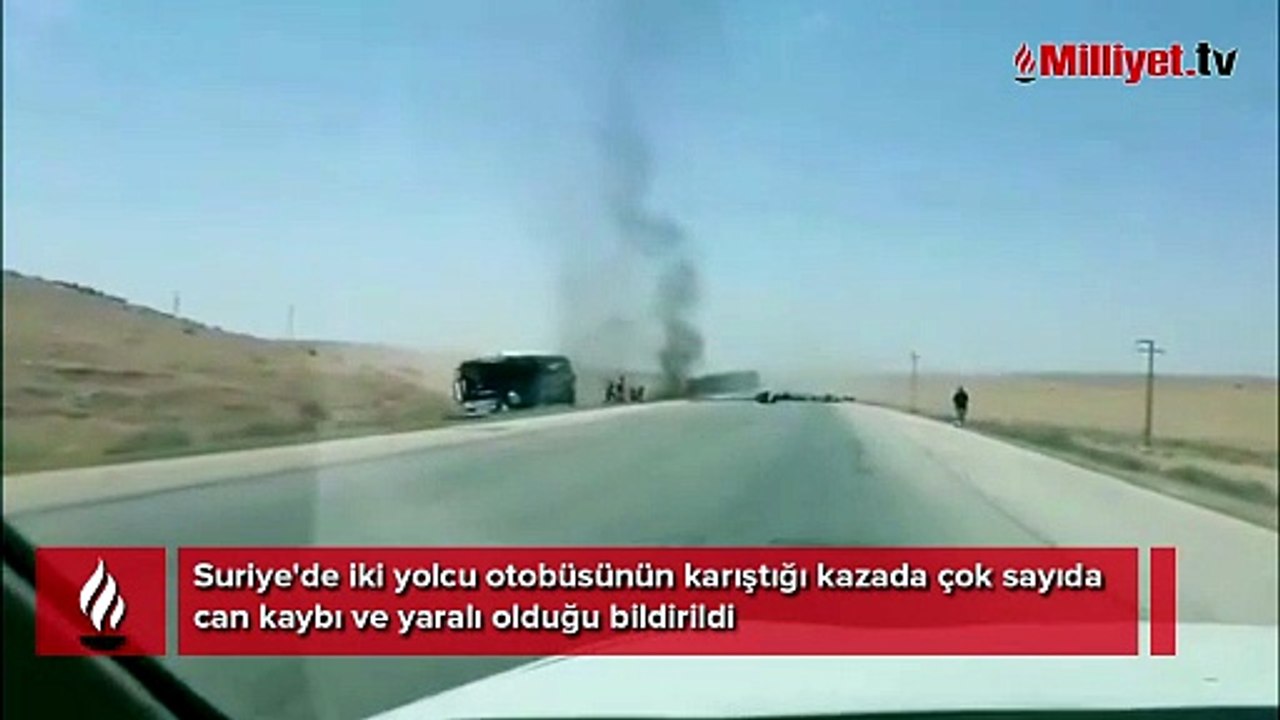 Suriye'de katliam gibi kaza! Yolcu otobüsleri çarpıştı: Çok sayıda can kaybı ve yaralı var