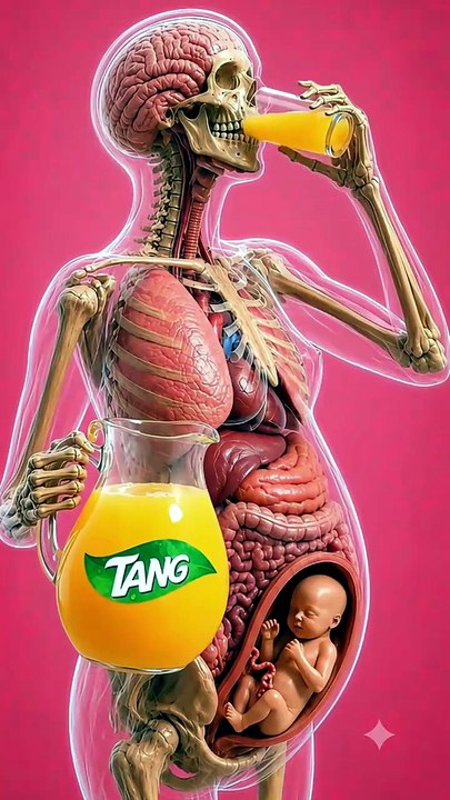 See How Your Baby Celebrates When you Take Tang Juice and Dried Apricots 🥳👶 #pregnancy #babygrowth